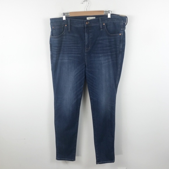 NWT Madewell 10" High-Rise Skinny Jeans in Danny Wash Size 35 - Picture 5 of 13